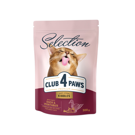 CLUB 4 PAWS РREMIUM "CU RAŢĂ ŞI LEGUME ". HRANĂ USCATĂ COMPLETĂ PENTRU PISICILE ADULTE