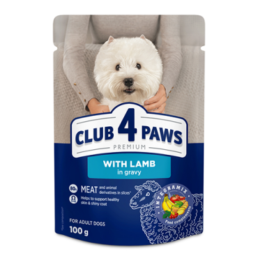 CLUB 4 PAWS PREMIUM " MIEL ÎN SOS". HRANA CONSERVATA COMPLETA PENTRU C INI ADULTI DE RASĂ MICĂ
