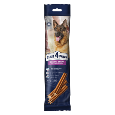 CLUB 4 PAWS PREMIUM DENTAL STICKS. BASTONAȘE DE MESTECAT PENTRU C INI ADULȚI